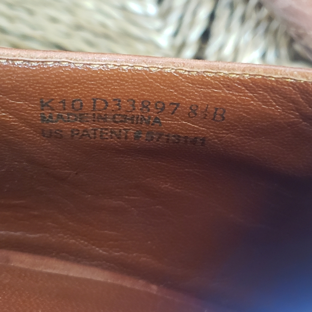 🌻Cole Haan NikeAir Women's Lace up Peep toe Brown Leather Booties Size 8 - Picture 6 of 8